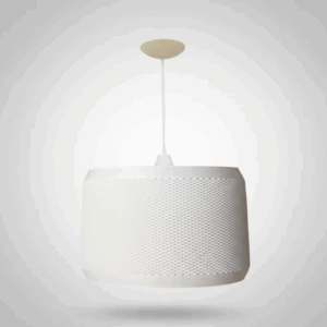 Lampara Colgante 3D RATAN BLANCA