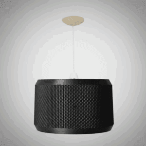Lampara Colgante 3D RATAN NEGRA